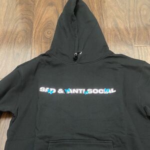 Anti Social Social Club “Sad and Anti Social” Black Hoodie